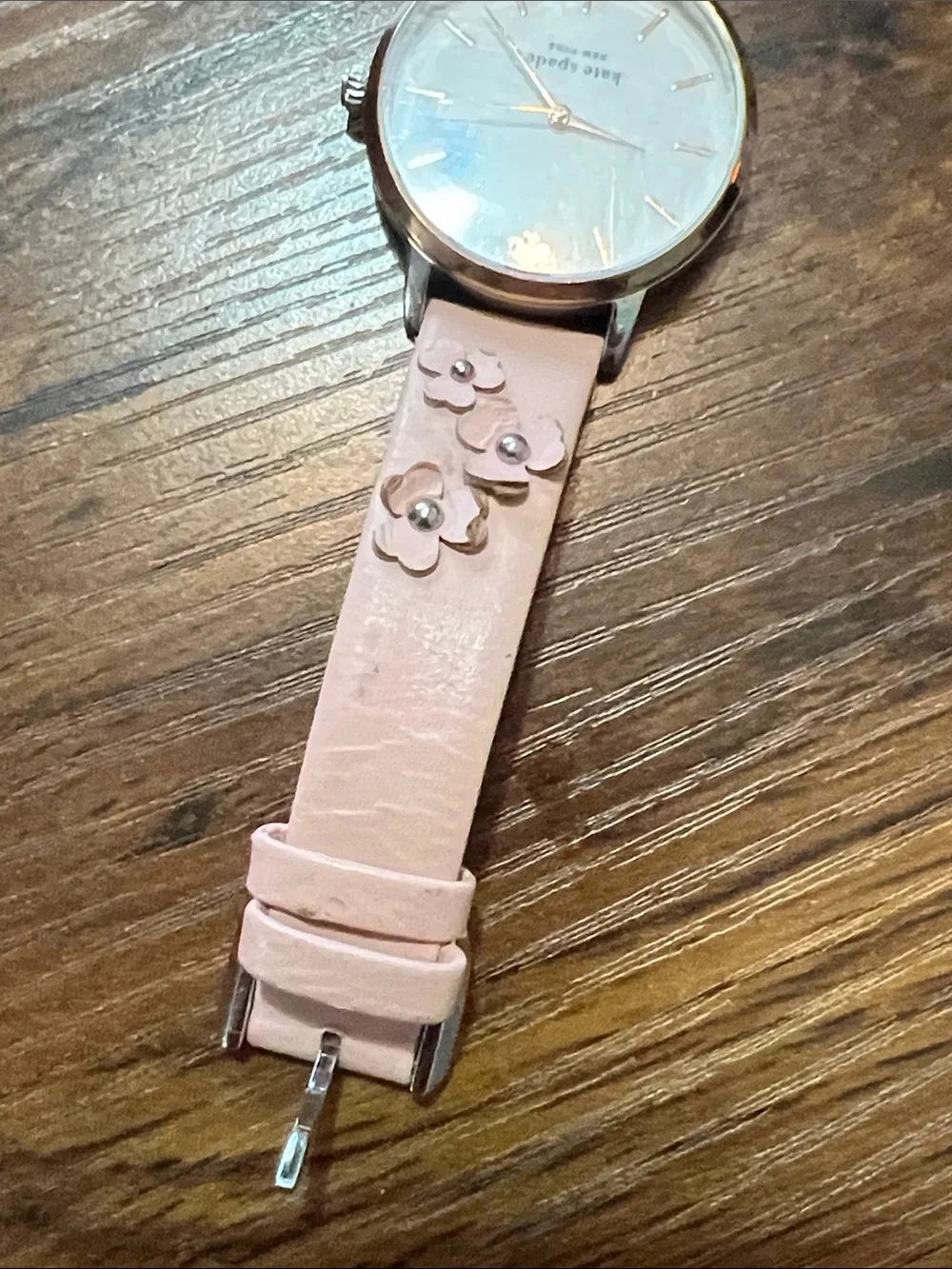 Kate Spade New York KSW1513 Metro White Dial Pink Leather Strap Women's Watch